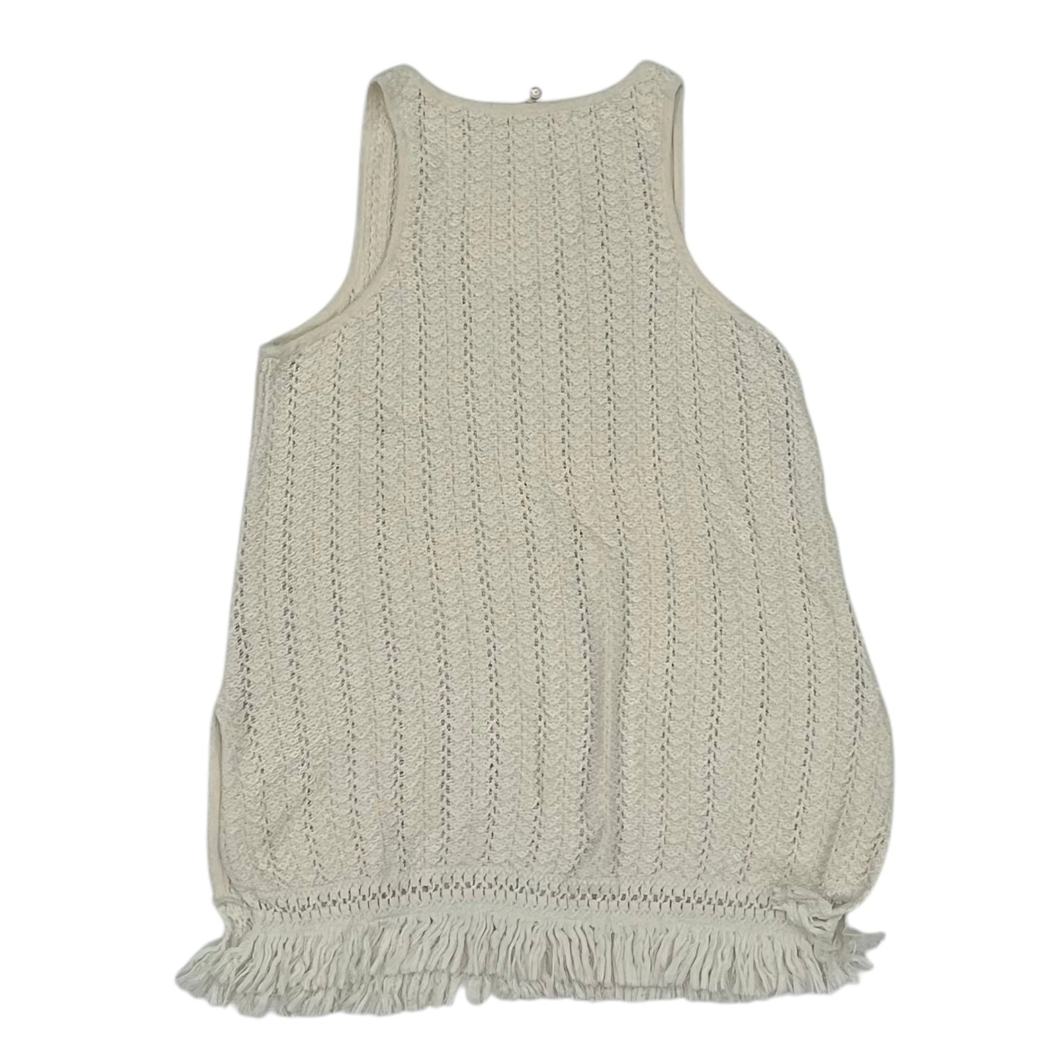 Tunic Sleeveless By Knitted And Knotted In Cream, Size:S