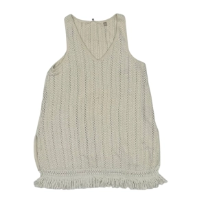 Tunic Sleeveless By Knitted And Knotted In Cream, Size:S