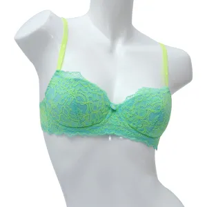 Twinset Balconette Bra Yellow Green 34B