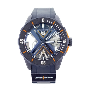 Ulysse Nardin Diver X Titanium Blue Skeleton 44mm 3723-170LE-3A-BLUE Full Set