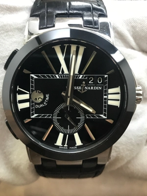 Ulysse Nardin Executive Dual Time 243-00 Black Dial Automatic Men's Watch