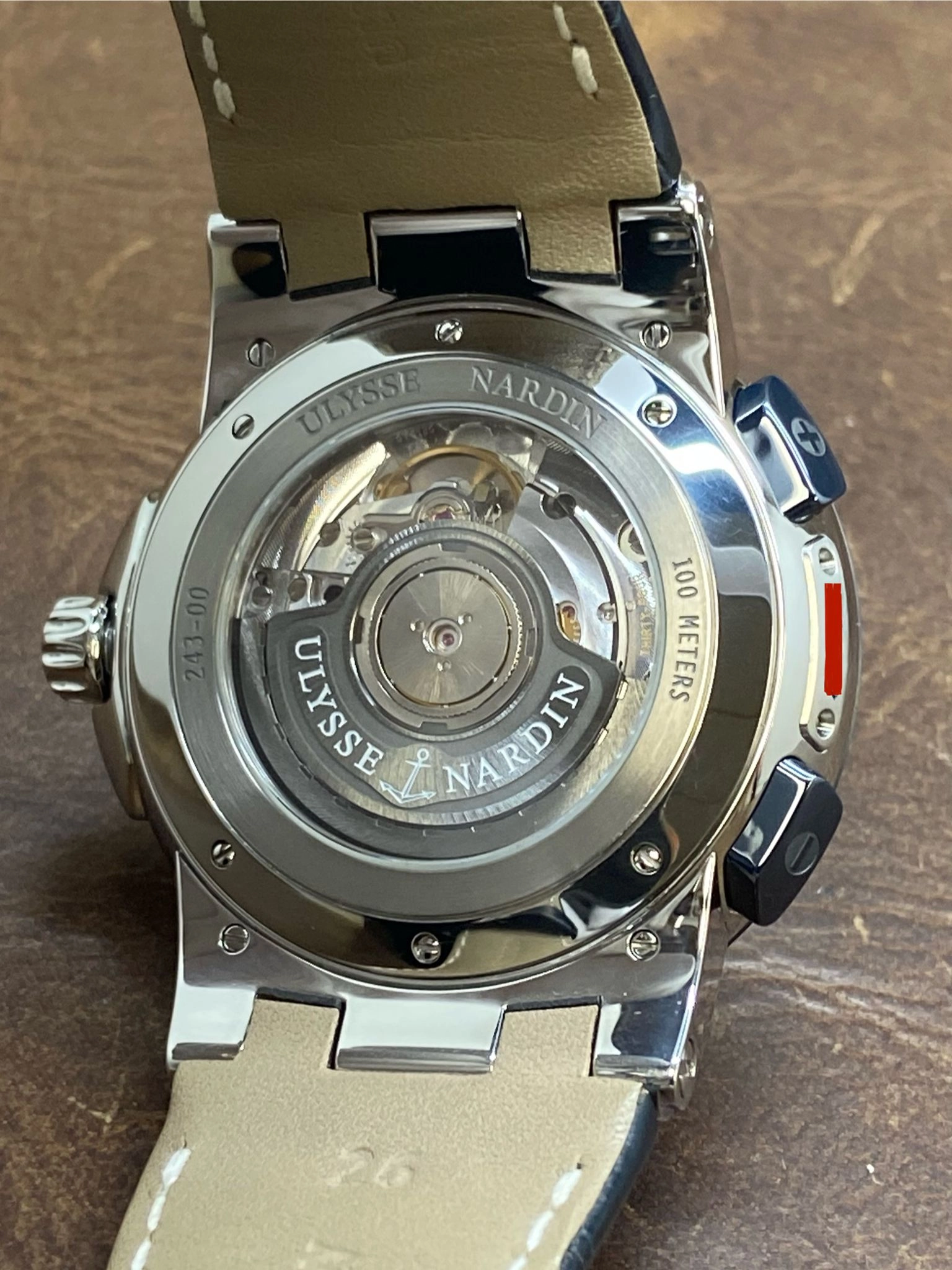 Ulysse Nardin Executive Dual Time 243-00 Blue Dial Automatic Men's Watch