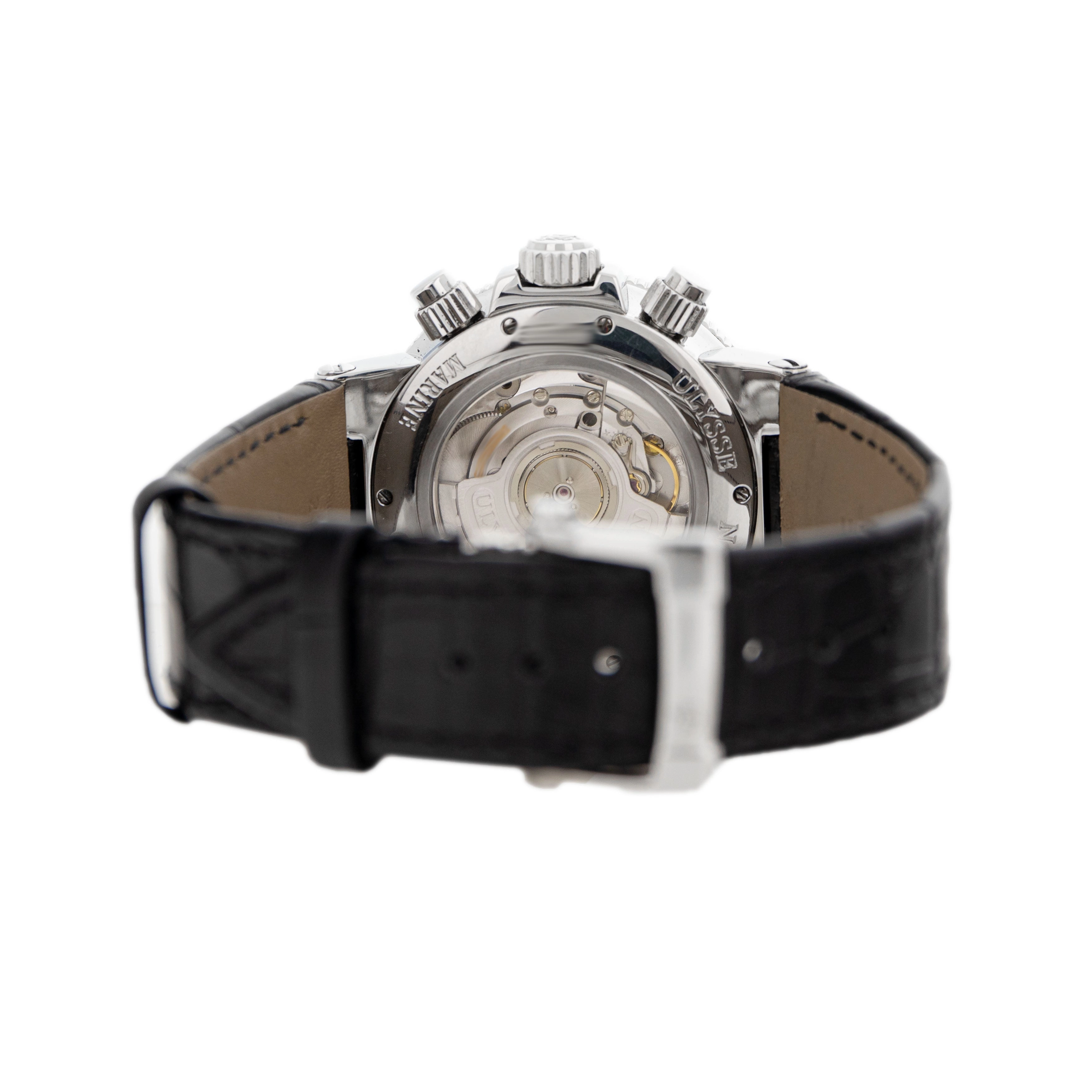Ulysse Nardin Maxi Marine Chronograph Stainless Steel Cream Dial 41mm 353-66