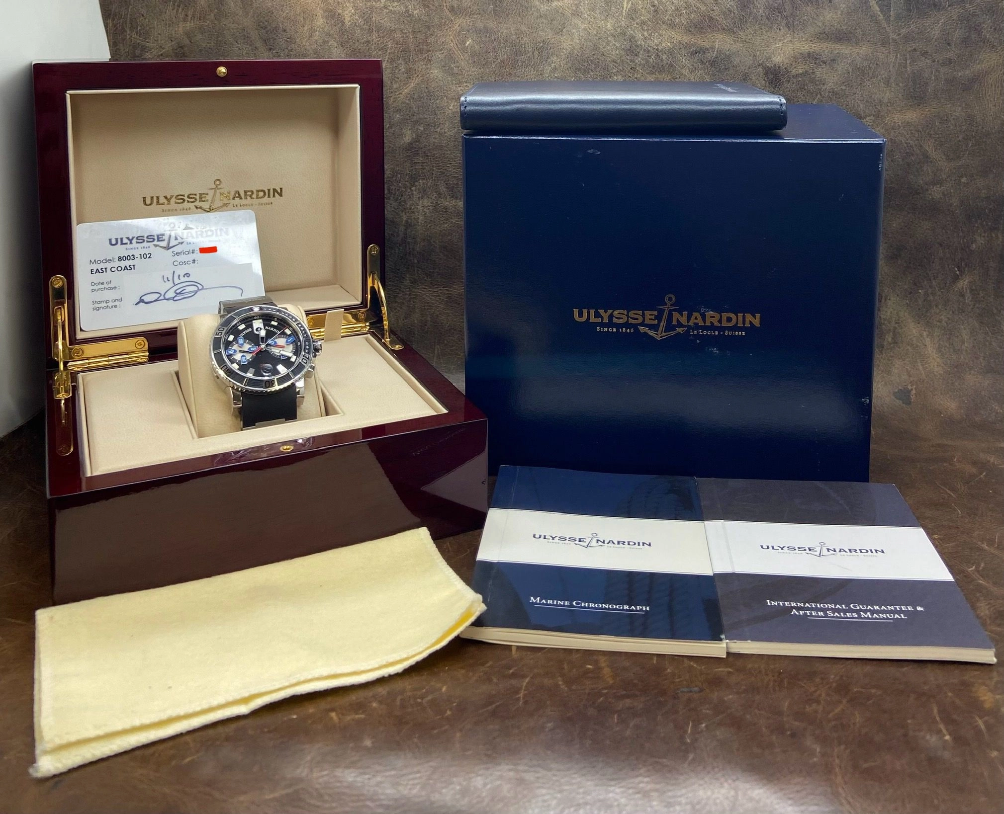 Ulysse Nardin Maxi Marine Diver 8003-102 Black Dial Automatic Men's Watch