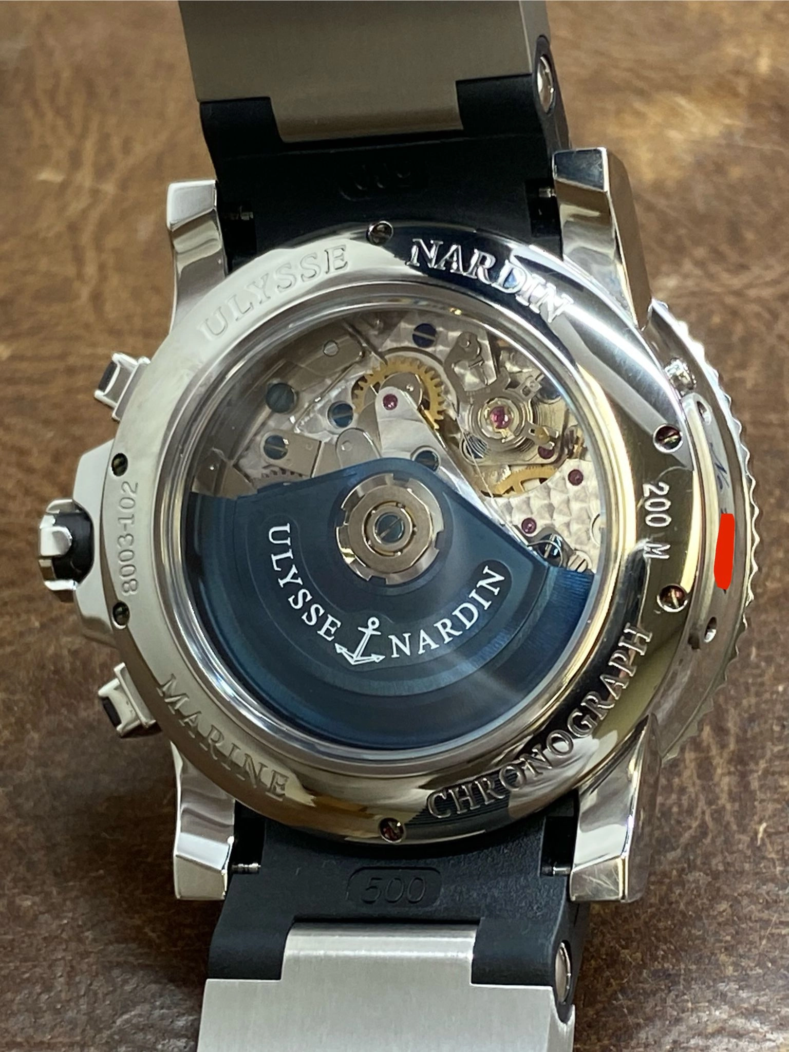Ulysse Nardin Maxi Marine Diver 8003-102 Black Dial Automatic Men's Watch