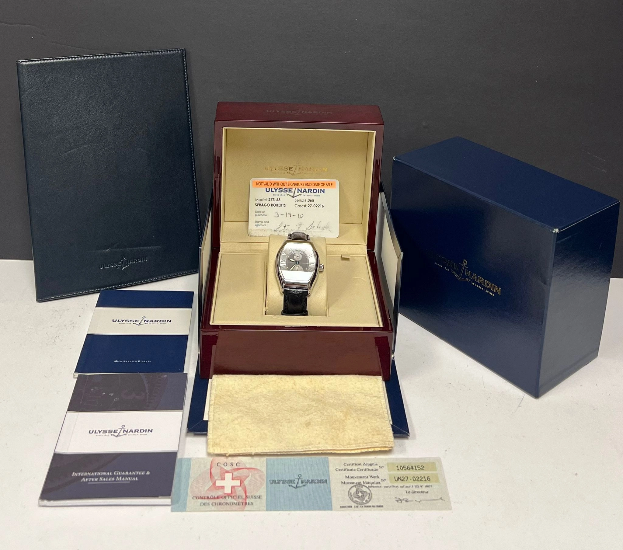 Ulysse Nardin Michelangelo Gigante 273-68 Silver Dial Automatic Men's Watch