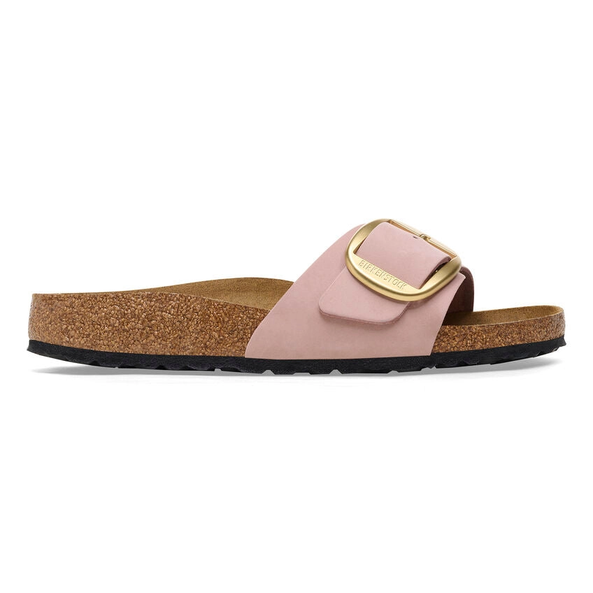 Unisex Madrid Big Buckle Natural Leather Patent  Soft Pink Medium/Narrow