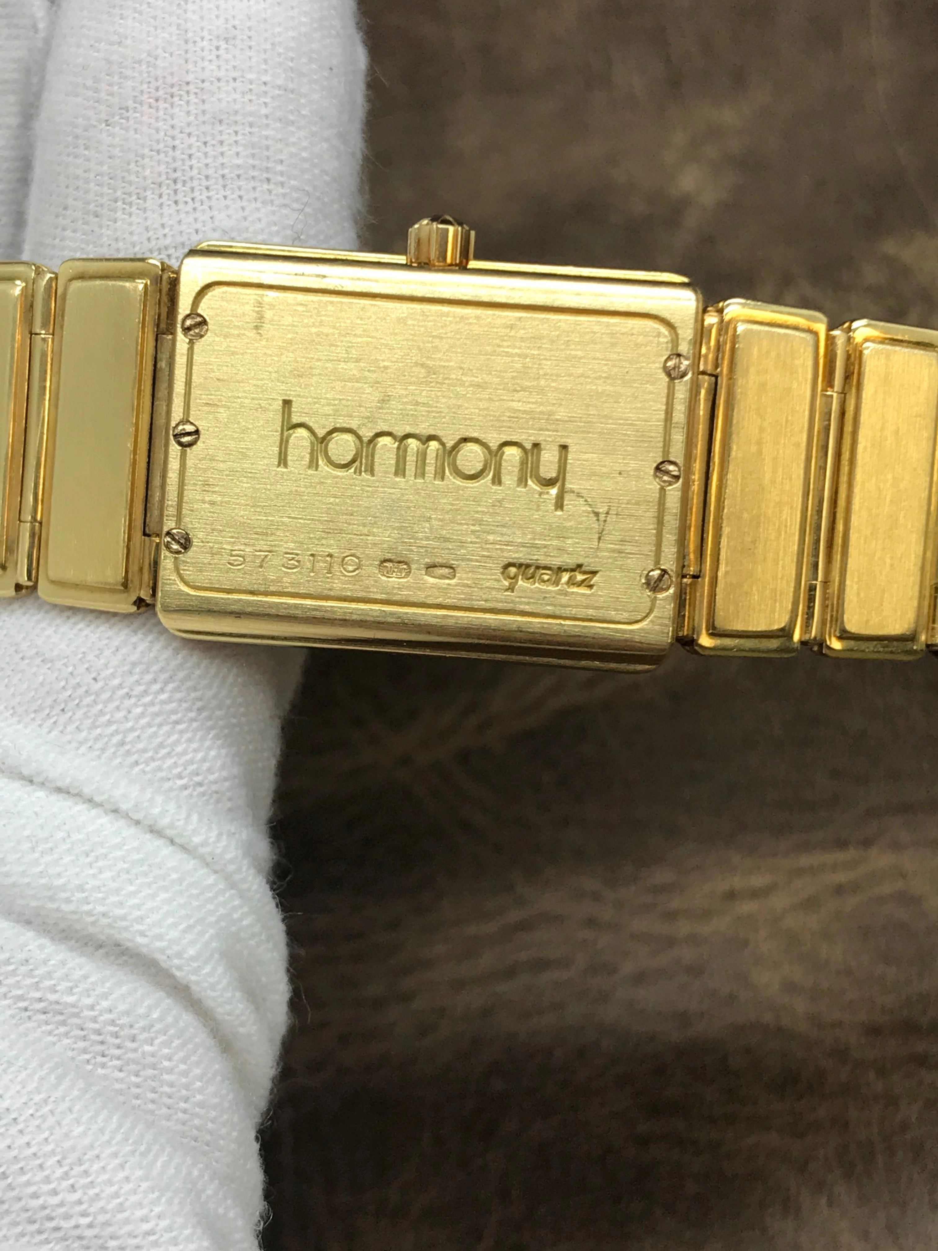 Vacheron Constantin Harmony 18K Harmony 61201 Champagne Dial Quartz Women's Watch