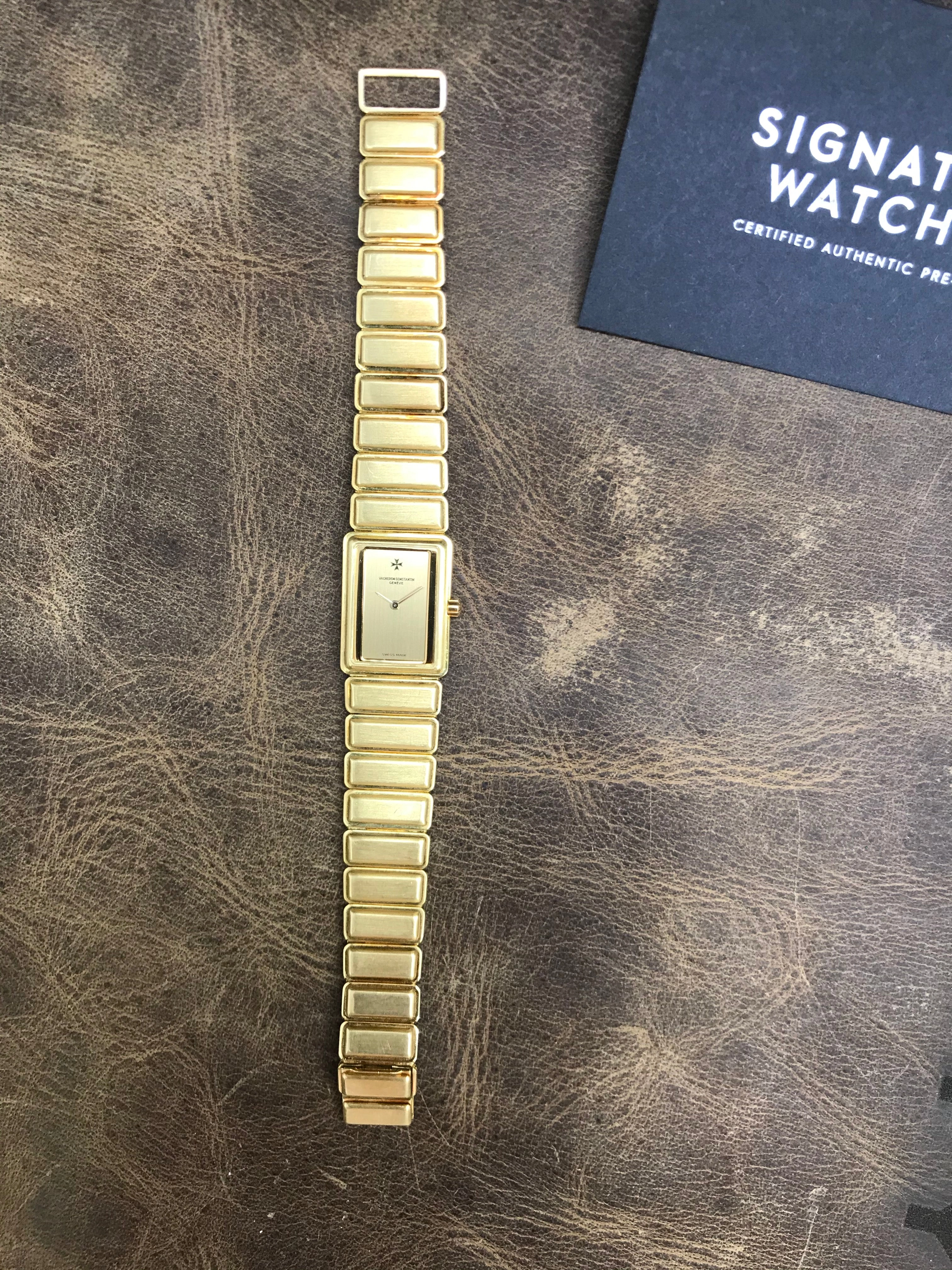 Vacheron Constantin Harmony 18K Harmony 61201 Champagne Dial Quartz Women's Watch