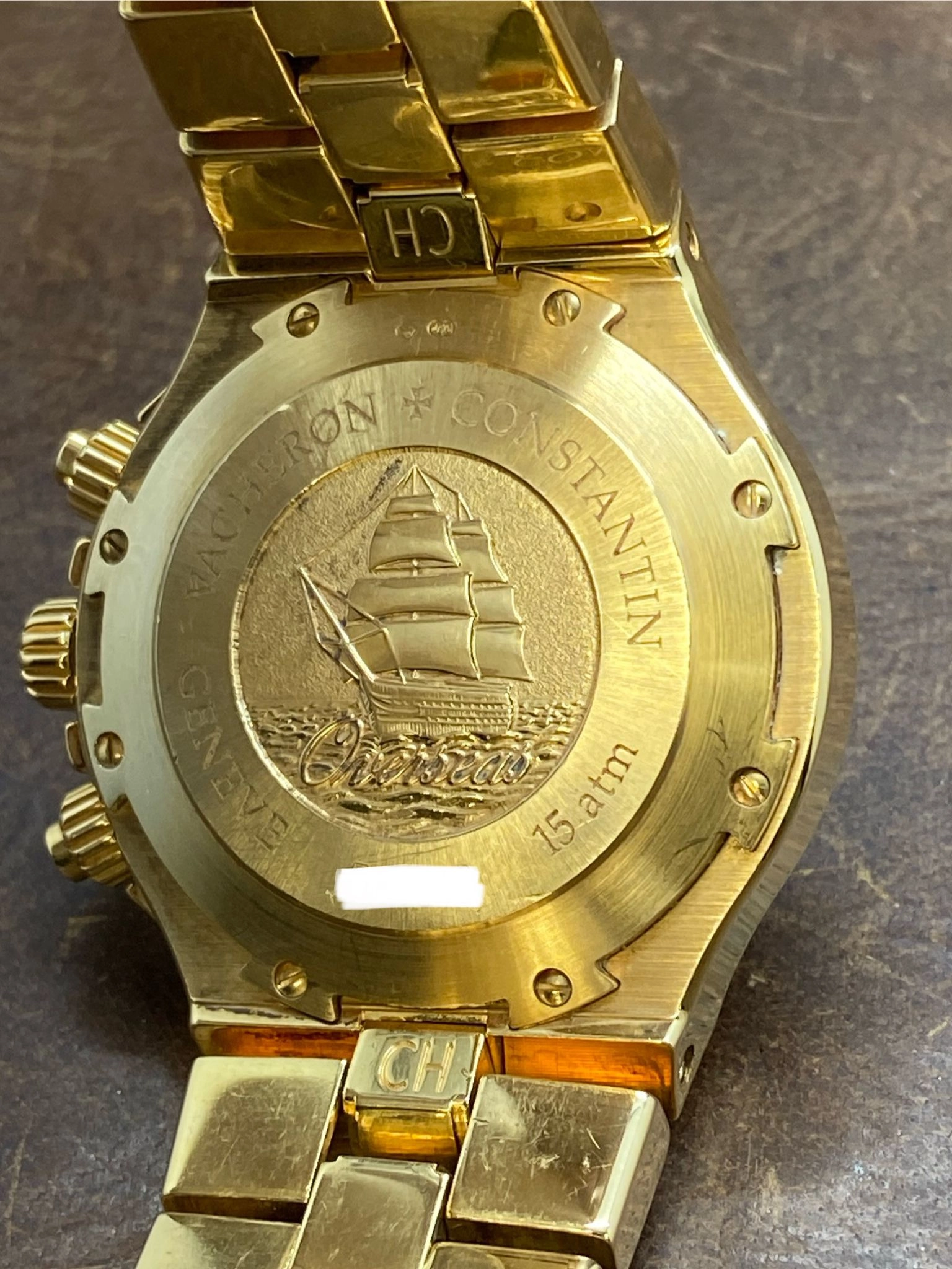 Vacheron Constantin Overseas Chronograph 18K Yellow Gold 40mm 49140/423J Silver Dial Automatic Men's Watch
