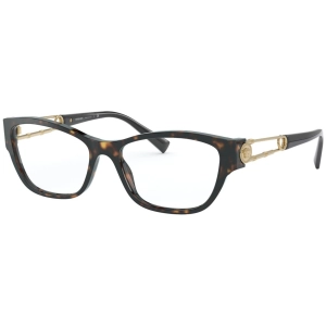 Versace Women's Eyeglasses - Full Rim Havana Plastic Cat Eye | VERSACE 0VE3288 108