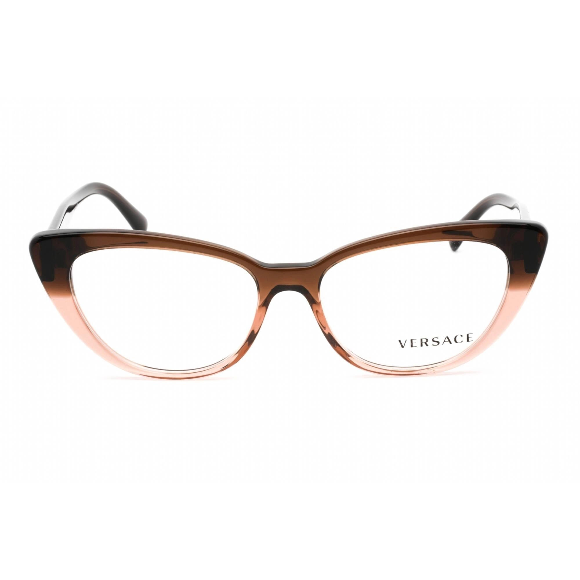 Versace Women's Eyeglasses - Transparent Brown Gradient Plastic Frame | 0VE3286 5332