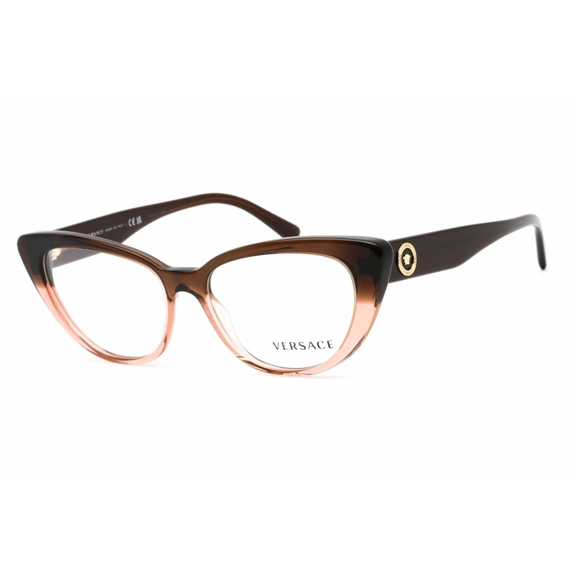 Versace Women's Eyeglasses - Transparent Brown Gradient Plastic Frame | 0VE3286 5332