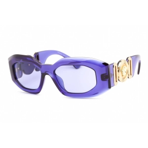 Versace Women's Sunglasses - Purple Transparent Plastic Oval Frame | 0VE4425U 54191A