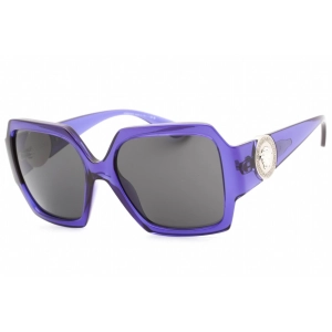Versace Women's Sunglasses - Violet Plastic Frame Dark Grey Lens | 0VE4453 541987