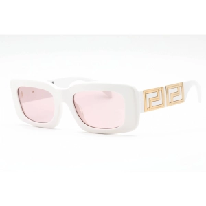 Versace Women's Sunglasses - White Rectangular Shape Frame Pink Lens | 0VE4444U 314/5