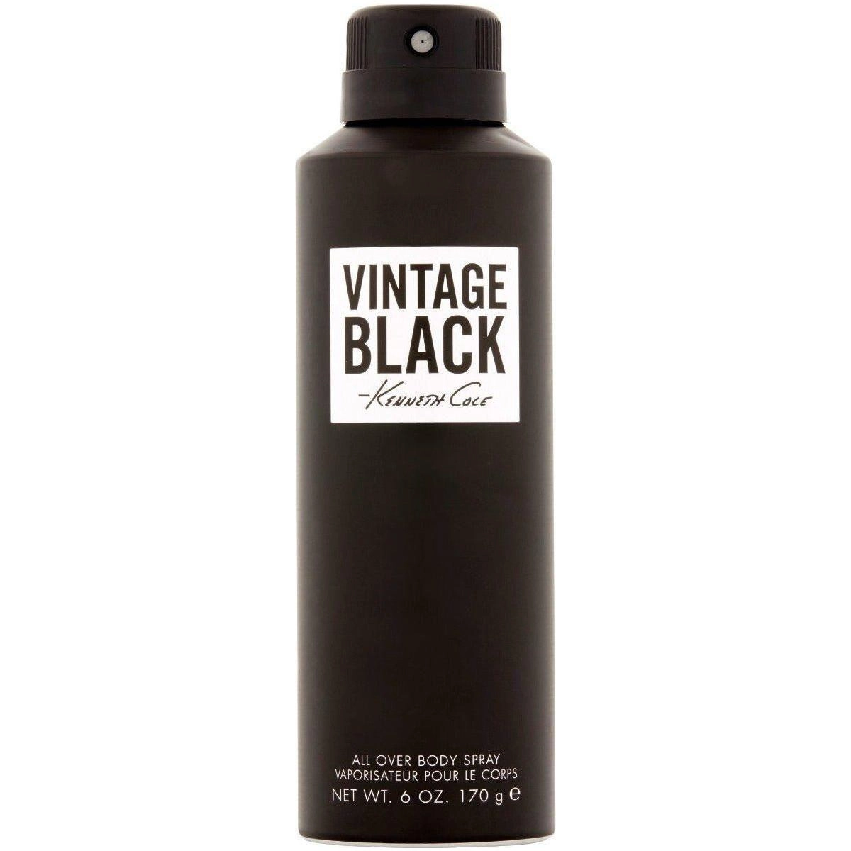 Vintage Black by Kenneth Cole men 6 oz all over body spray New