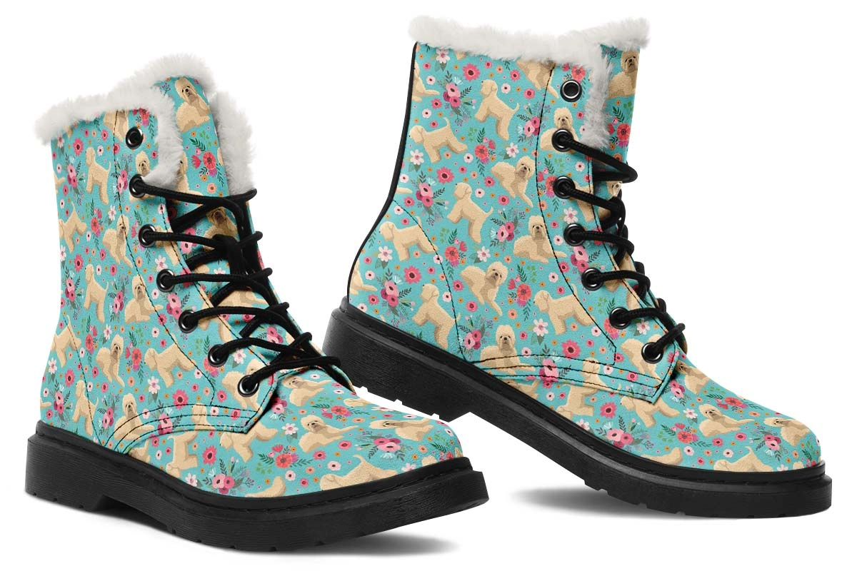Wheaten Terrier Flower Winter Boots