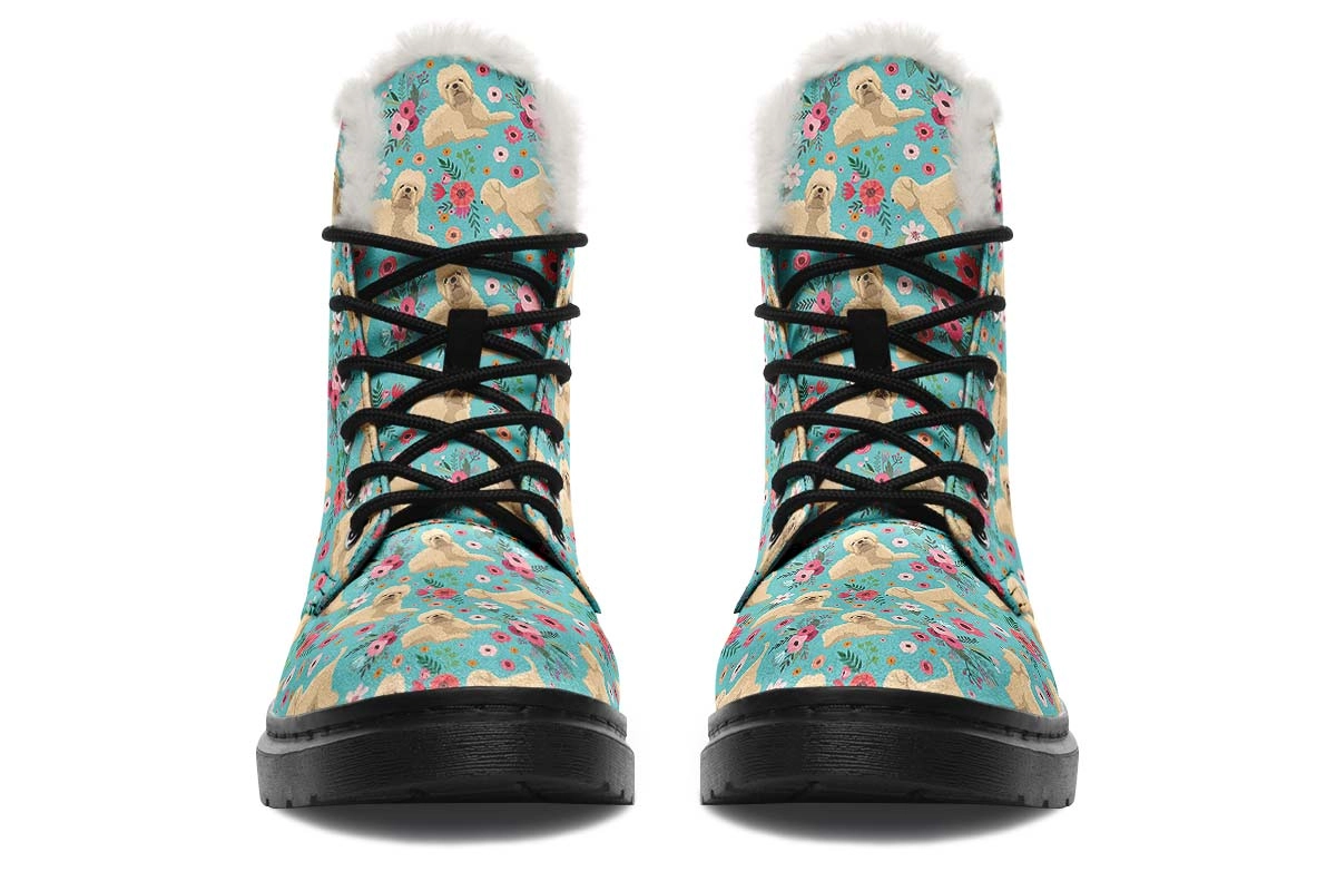 Wheaten Terrier Flower Winter Boots