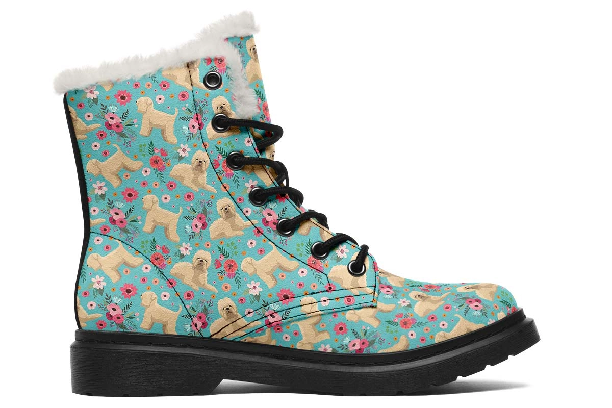 Wheaten Terrier Flower Winter Boots