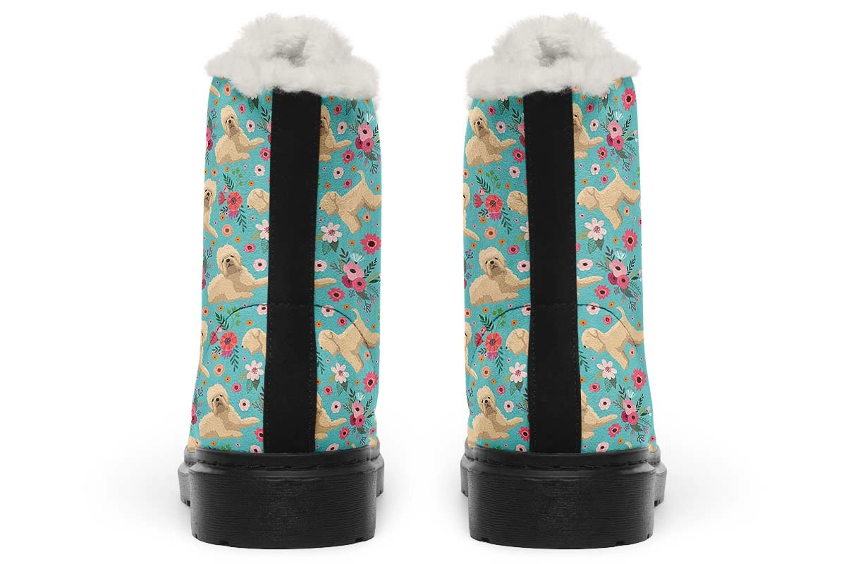Wheaten Terrier Flower Winter Boots