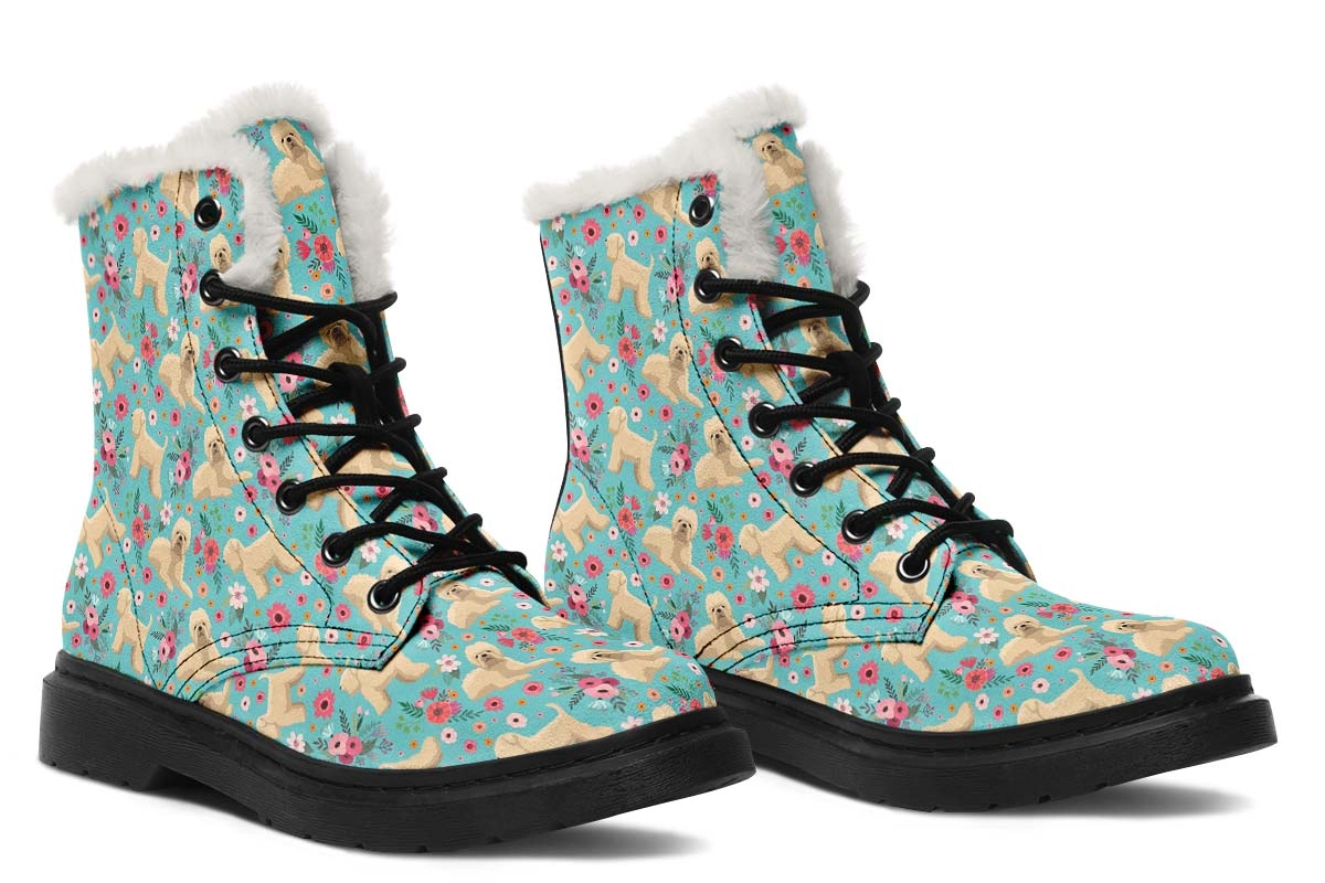 Wheaten Terrier Flower Winter Boots