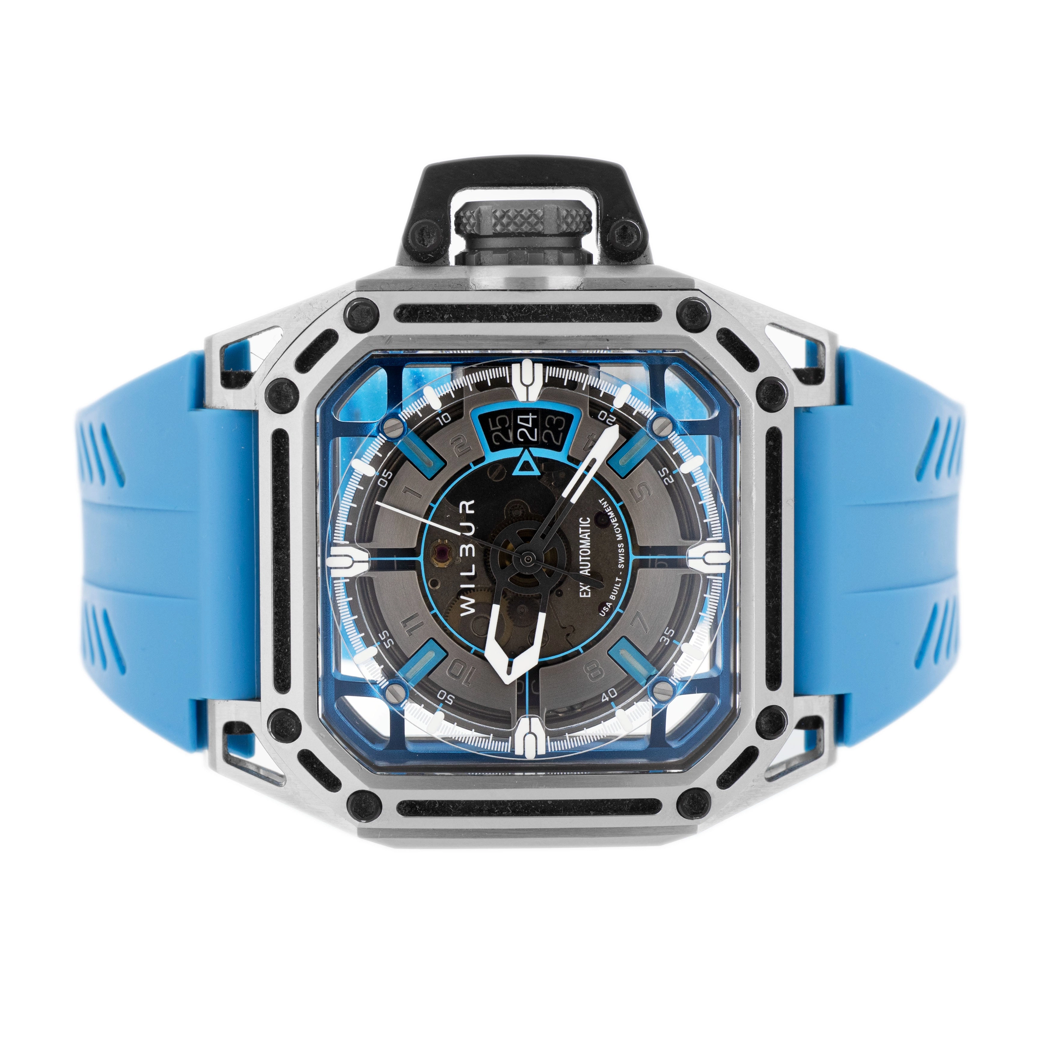 Wilbur EXP B1 Stainless Steel Skeleton Dial 41.5mm X 41.5mm EXP B1 Full Set