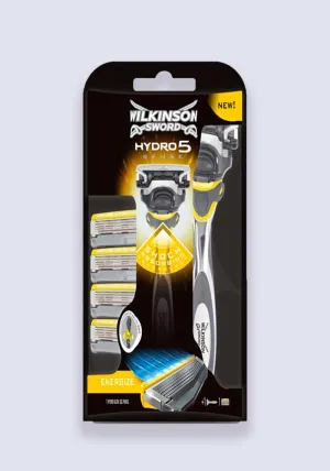 Wilkinson Sword Hydro 5 Sense Energize Men's Razor With Blades Value Pack