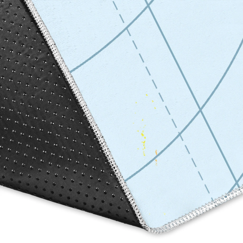 World Map Geography Area Rug