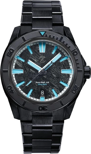 Zelos Swordfish 42mm DLC Meteorite