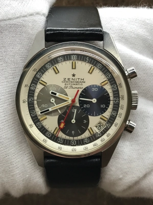 Zenith El Primero A386 White Tri-Color Dial Automatic Men's Watch