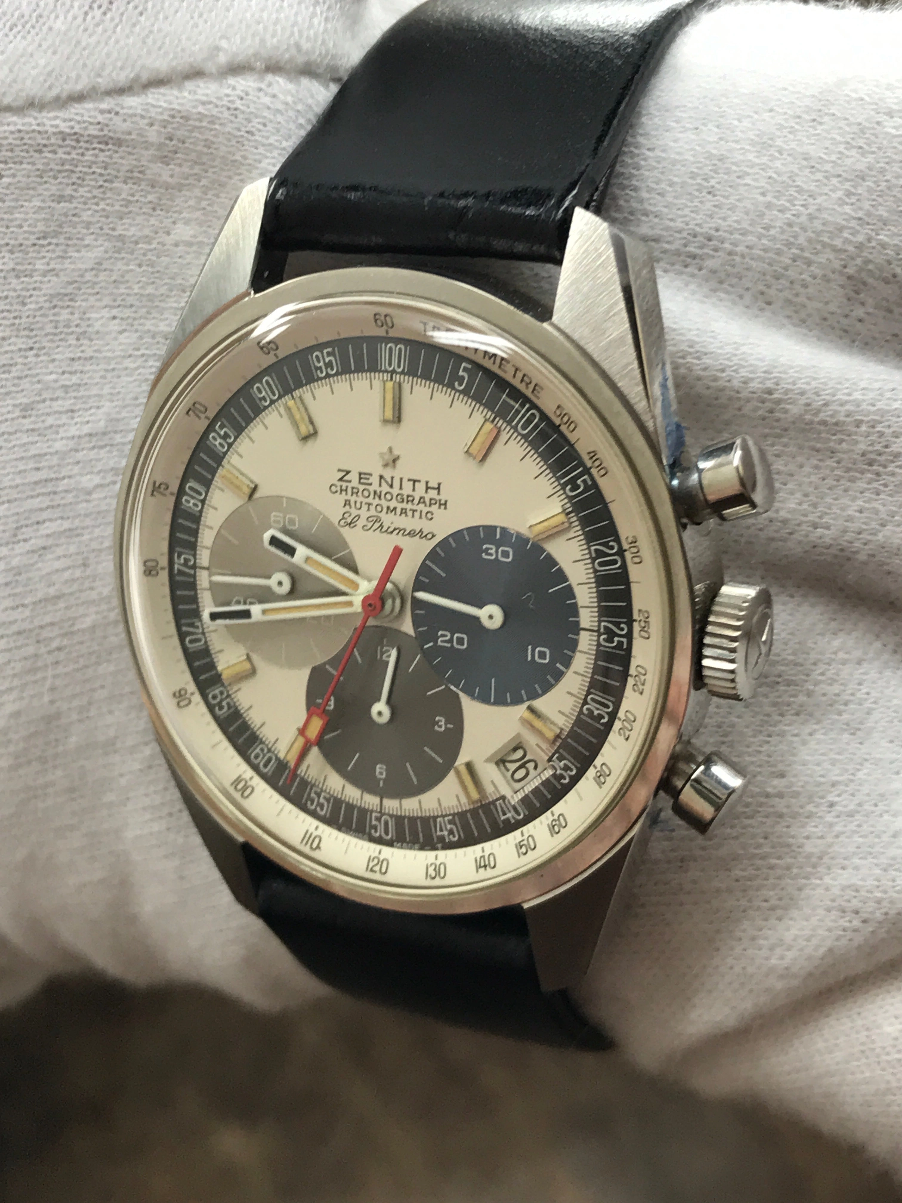 Zenith El Primero A386 White Tri-Color Dial Automatic Men's Watch