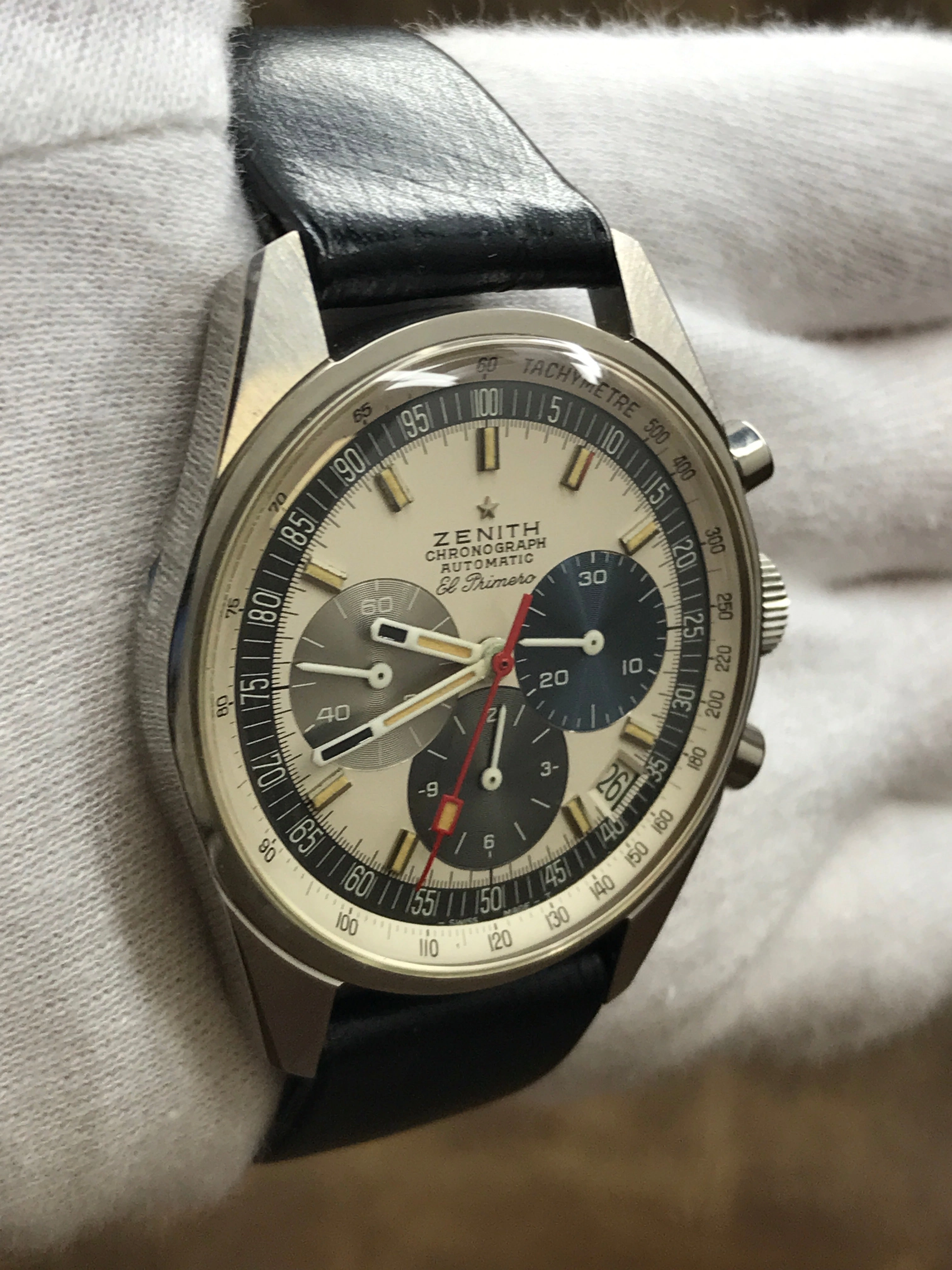 Zenith El Primero A386 White Tri-Color Dial Automatic Men's Watch