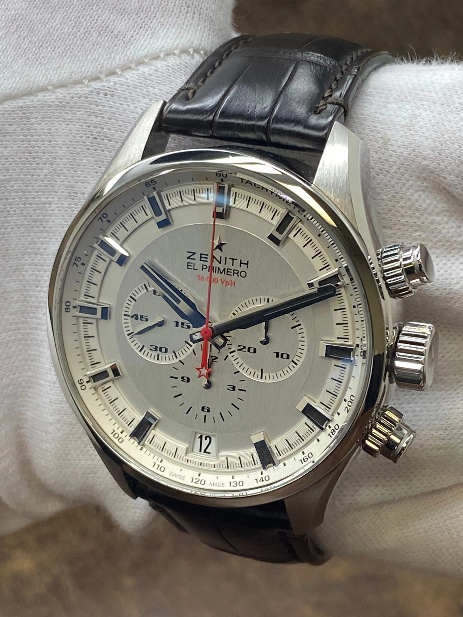 Zenith El Primero Sport Chronograph 45mm 03.2280.400/01.C713 Silver Dial Automatic Men's Watch